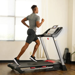 Sunny Health & Fitness Strength™ Electric Folding Treadmill with Bluetooth Speakers, Incline & Heart Rate Monitoring