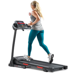 Sunny Health & Fitness Smart Motorized Treadmill with Manual Incline