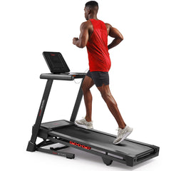 Sunny Health & Fitness Advanced Heavy Duty Auto Incline Smart Treadmill with 20" Running Deck