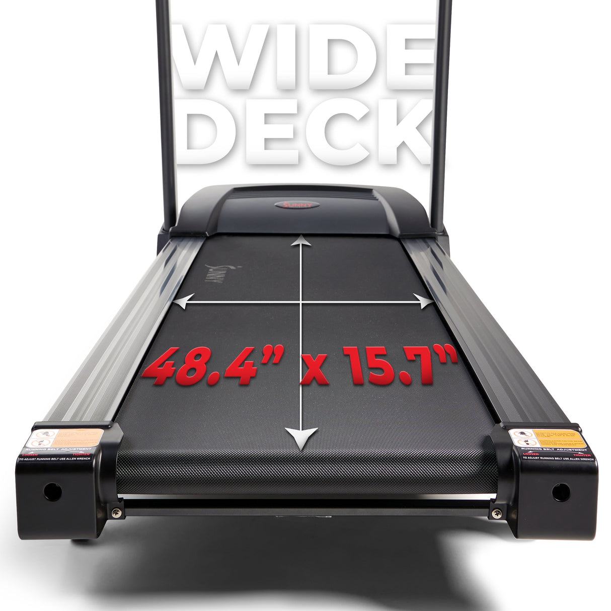 Sunny Health& Fitness Premium Folding Auto-Incline Smart Treadmill with Exclusive SunnyFit® App Enhanced Bluetooth Connectivity