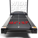 Sunny Health& Fitness Premium Folding Auto-Incline Smart Treadmill with Exclusive SunnyFit® App Enhanced Bluetooth Connectivity