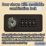 Surface Mounted Cell Phone Locker with 12 A Doors (11 usable) 4 B Doors in Sandstone - Resettable Combination Locks by Salsbury