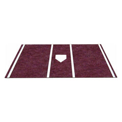 Trigon 6' x 12' Pro Turf Colored Home Plate Lined Batting Mats