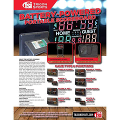 Trigon Sports Battery Operated Multi-Sport Scoreboard Timer SCORE2