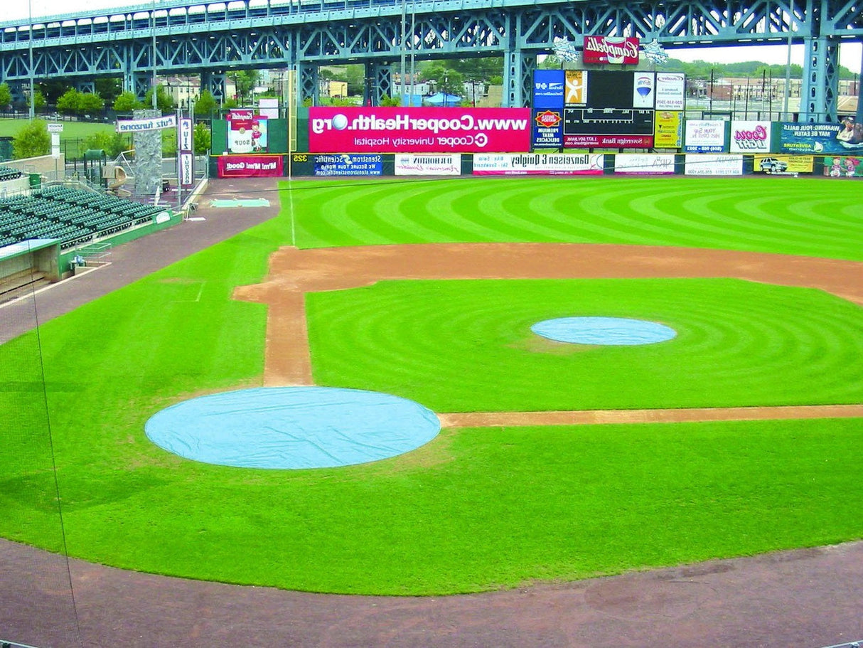 Trigon Sports BHVYCV30 30 ft. Round Field Saver Heavyweight Cover, 18 oz