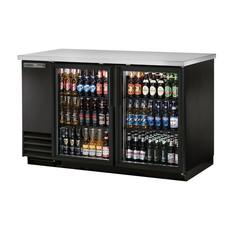 True Refrigeration TBB-2G-HC-LD Back Bar Cooler Two-section 58-7/8