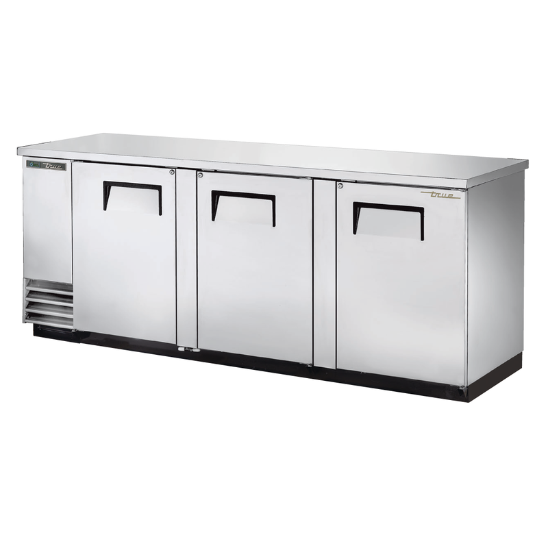 True Refrigeration TBB-4-S-HC Back Bar Cooler Three-section 90-3/8