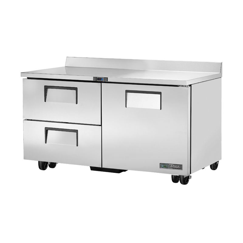 True Refrigeration TWT-60D-2-HC_LH Work Top Refrigerator Two-section