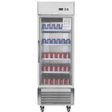 27"W Merchandiser Refrigerator Commercial Display Glass Door Refrigerator