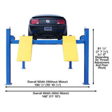 Atlas 414 14,000 lb Commercial 4-Post Lift
