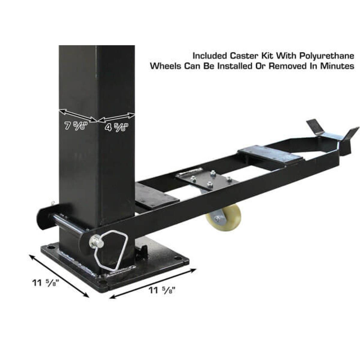 Atlas ALI Certified APEX9 4 Post Lift + RJ6 Rolling Bridge Jacks Combo