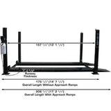 Atlas PRO8000 4 Post Lift + RJ35 Sliding Jacks Combo