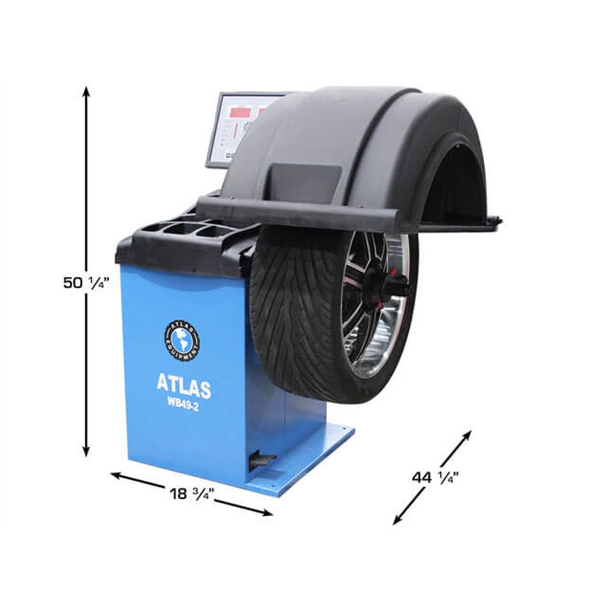 Atlas WB49-2 Premium 2D Computer Wheel Balancer