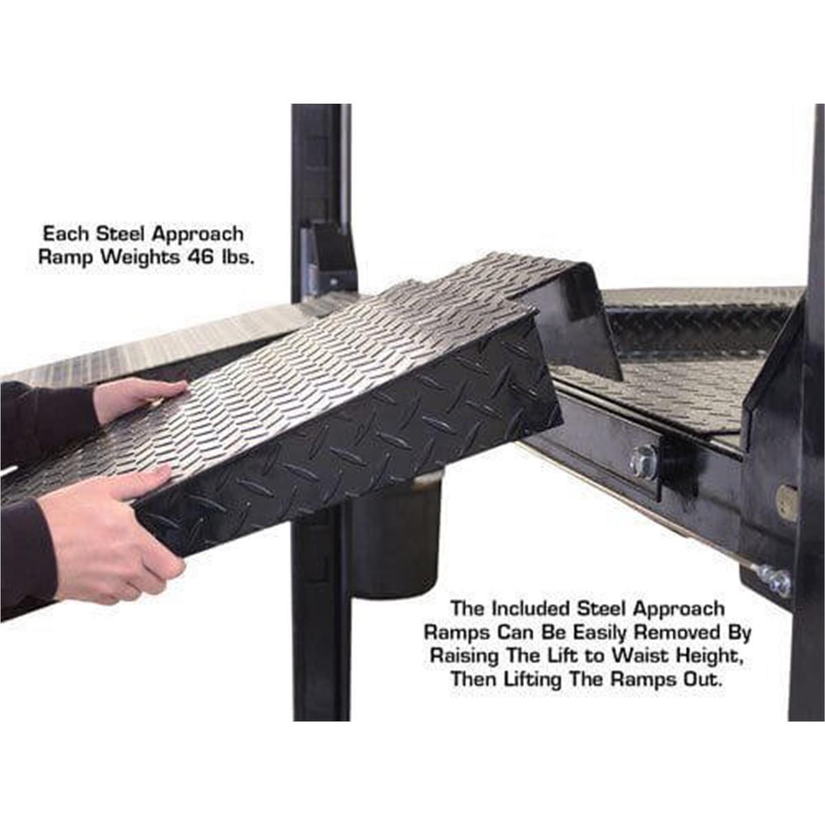 Atlas PRO8000EXT-L 4 Post Lift + RJ35 Sliding Jacks Combo